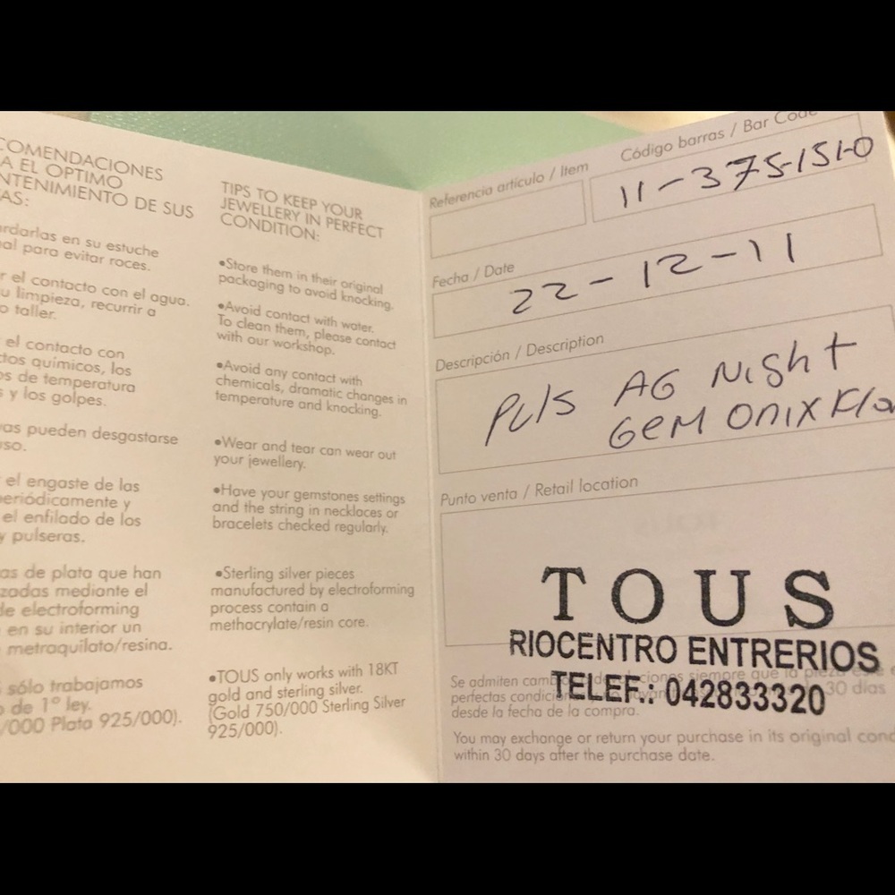 TOUS Silver bracelet Night - Picture 6 of 8